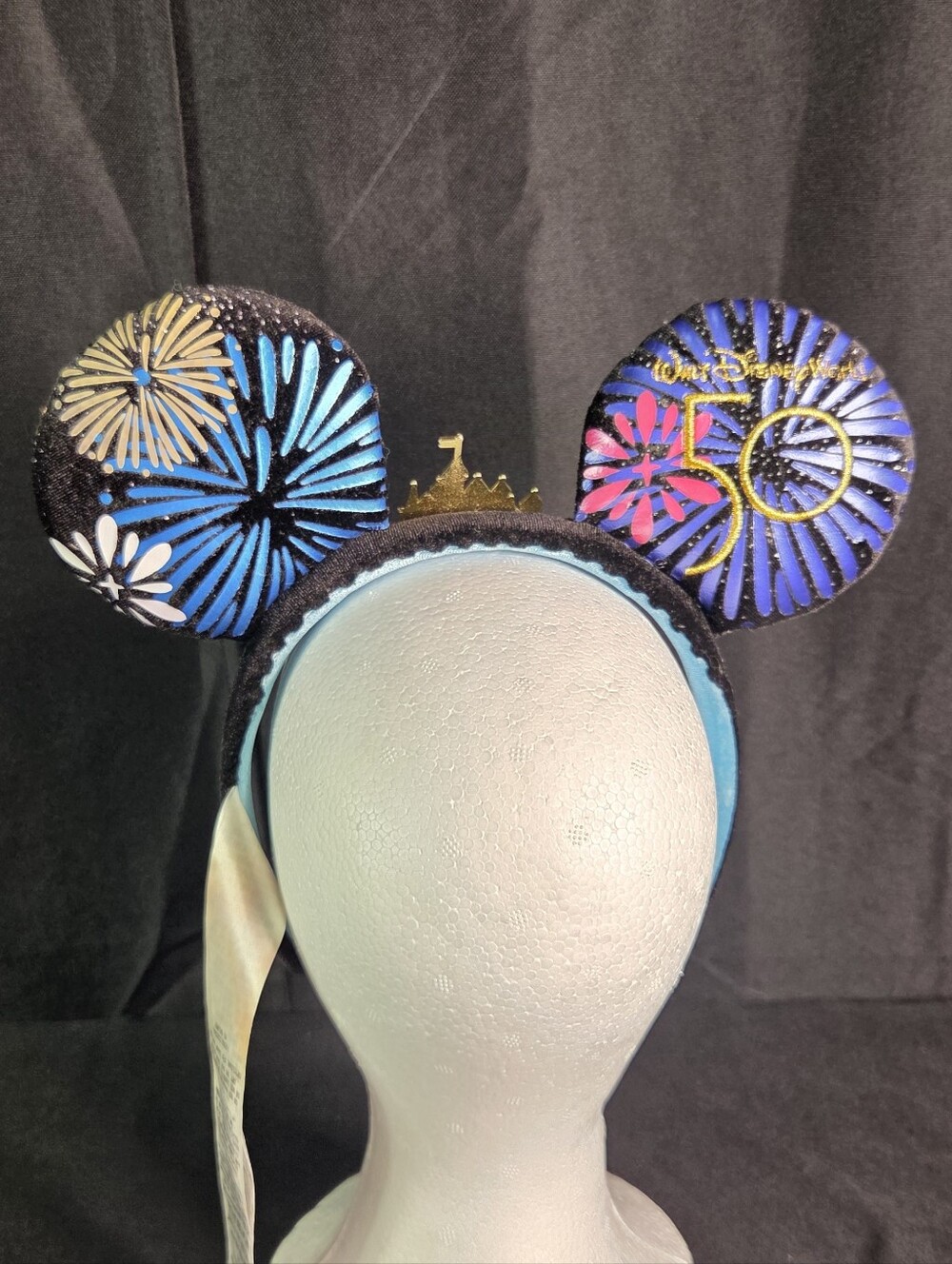 Like New! Disney Mickey Mouse The Main Attraction Ear Headband Cinderella Castle - Picture 3 of 7